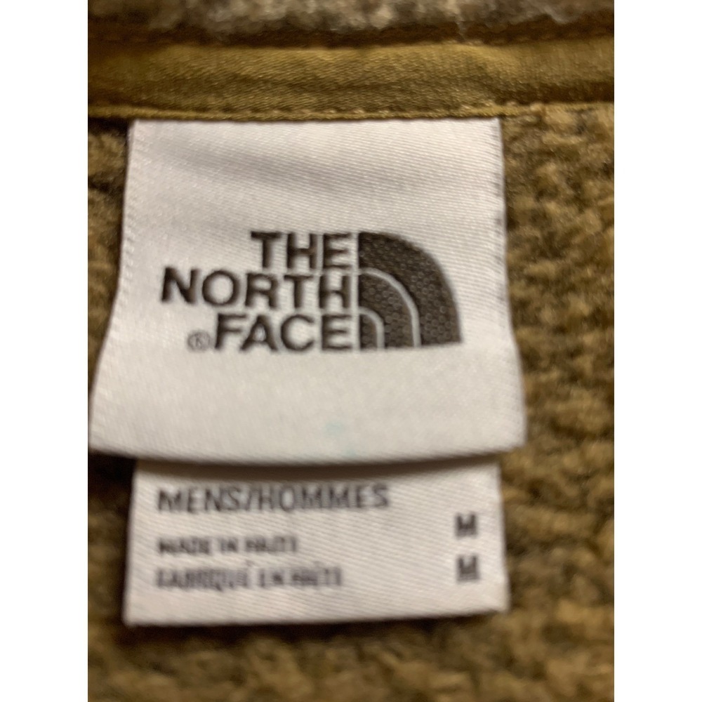 The North Face Gordon Lyons 1/4 Zip Fleece Pullover Brown Tan Mens Medium - Picture 2 of 7